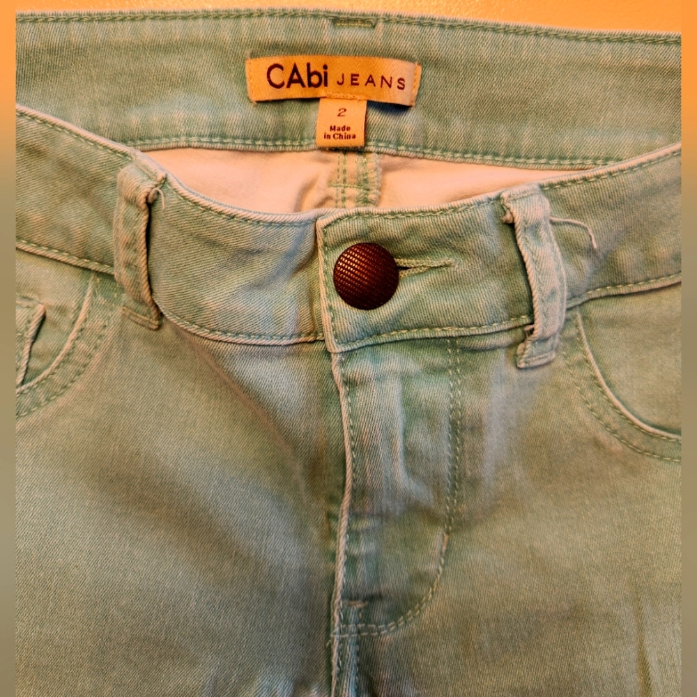 CAbi mint colored size 2 jeans
